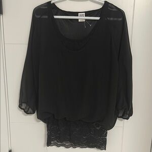 Black Embellished Blouse with Relaxed Fit VERA MODA (m)